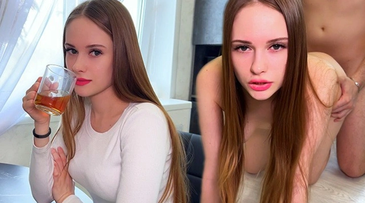 Шаловливая сводная сестра утратила киску из-за огромного члена
